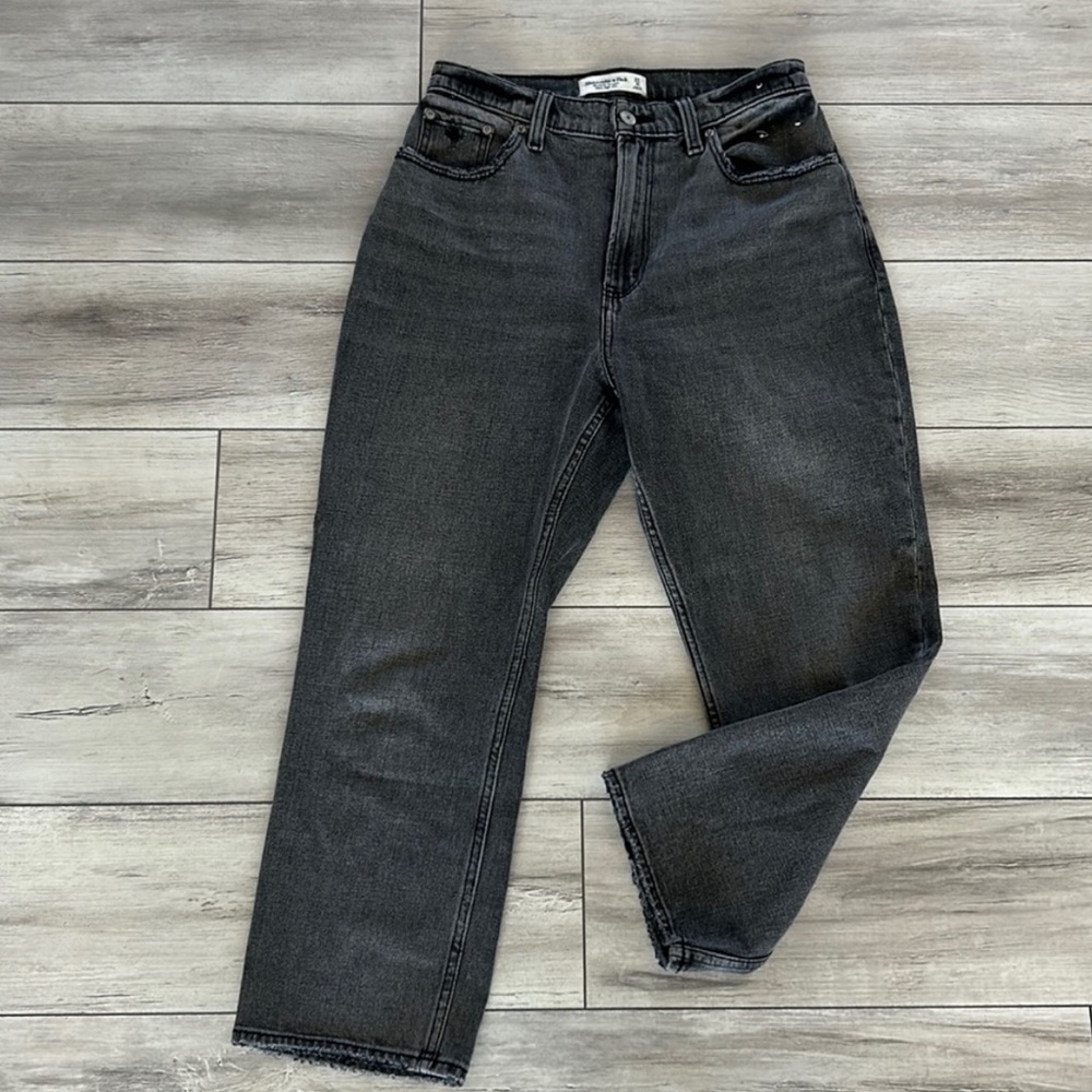 Abercrombie curve love ankle straight high rise jeans size 27